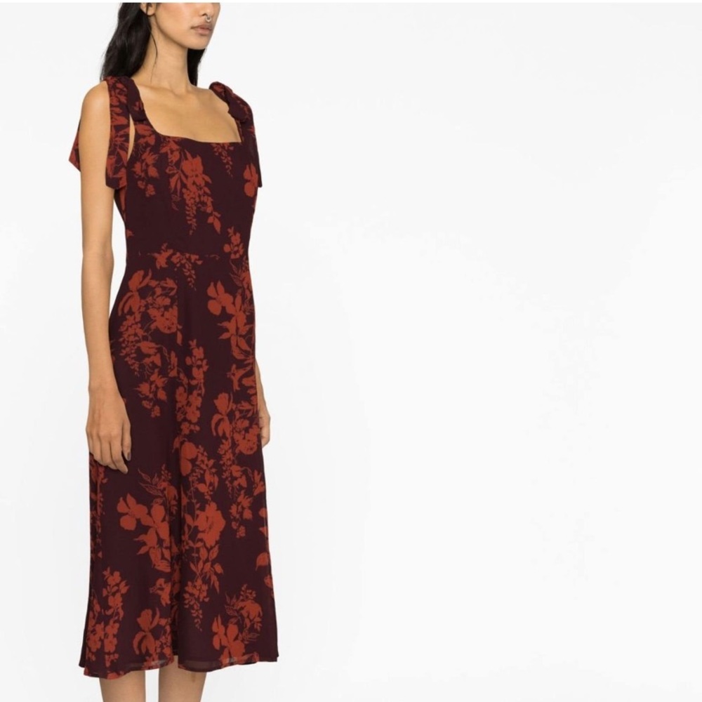 Reformation Twilight square-neck dress NWT Rare patter